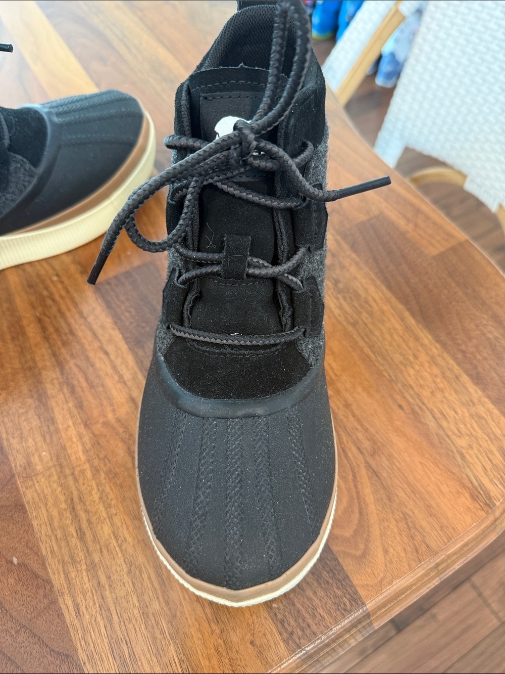 Sorel Black and Gray High-Top Lace-Up Sneaker Boot - Picture 5 of 9